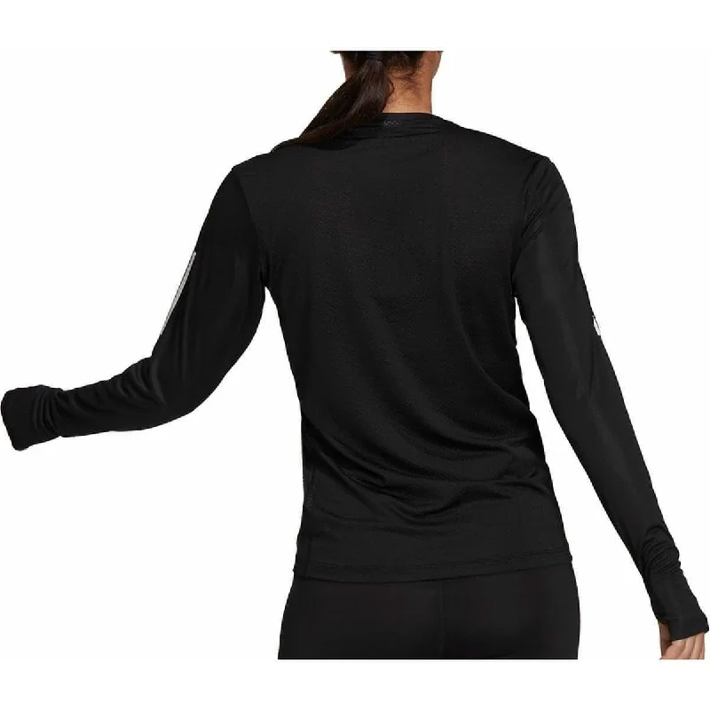 adidas Own The Run Long Sleeve Womens Running Top - Black