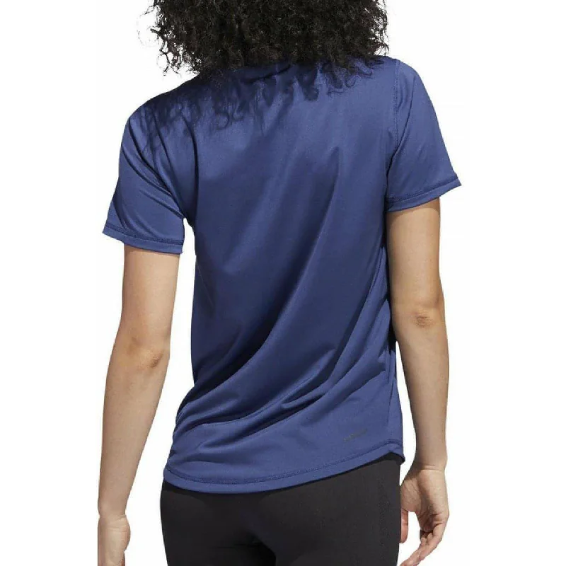 adidas Tech Badge of Sport Short Sleeve Womens Training Top - Blue