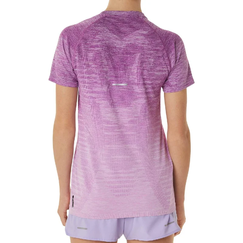 Asics Seamless Short Sleeve Womens Running Top - Purple