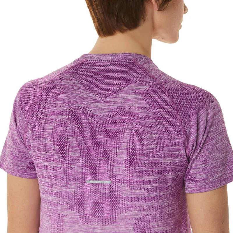 Asics Seamless Short Sleeve Womens Running Top - Purple