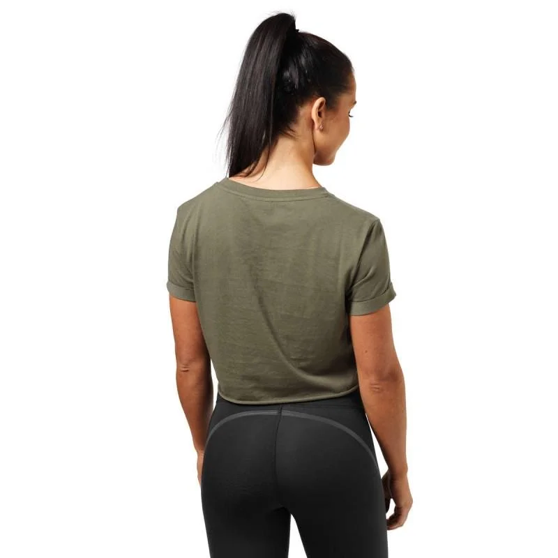 Better Bodies Astoria Cropped Tee - Wash Green