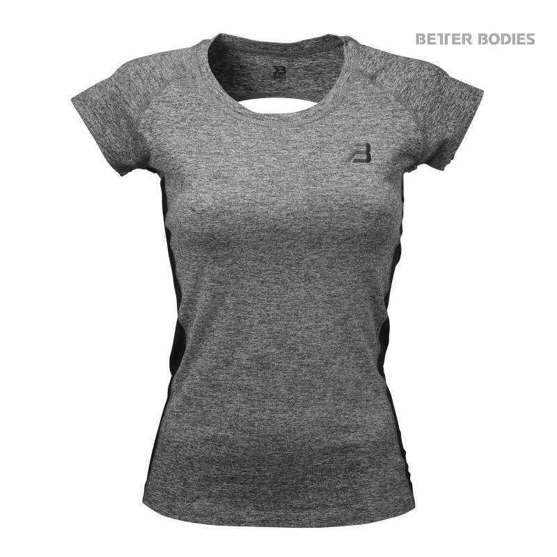 Better Bodies Performance Soft Tee - Antracite Melange