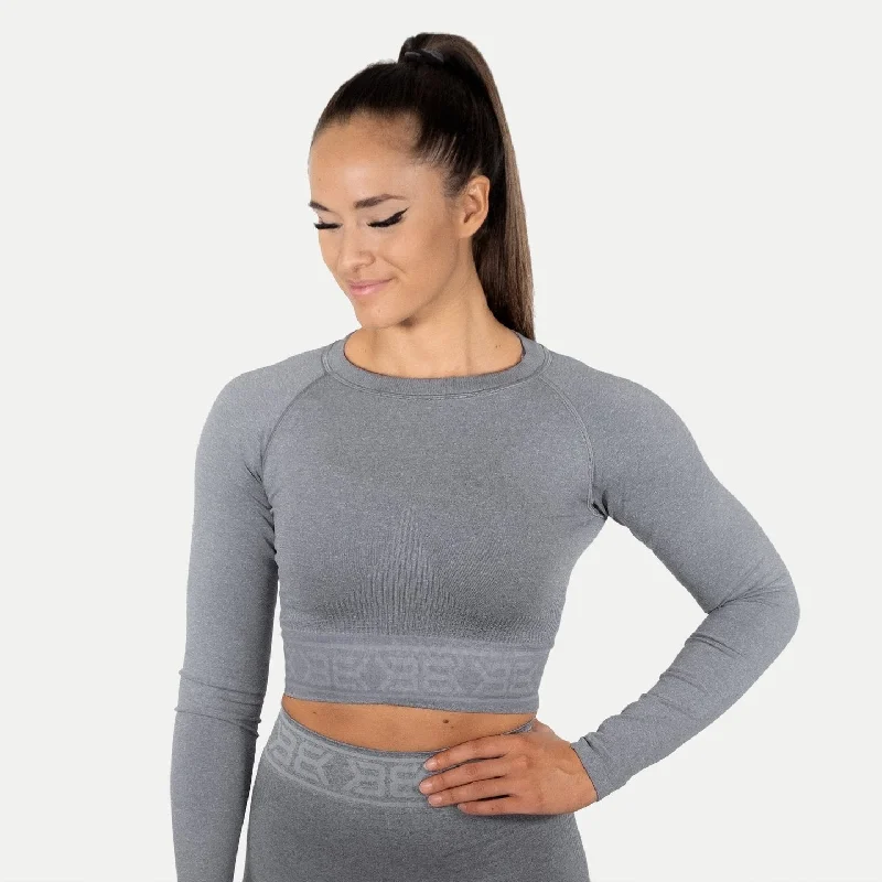 Better Bodies Rib Seamless LS - Greymelange