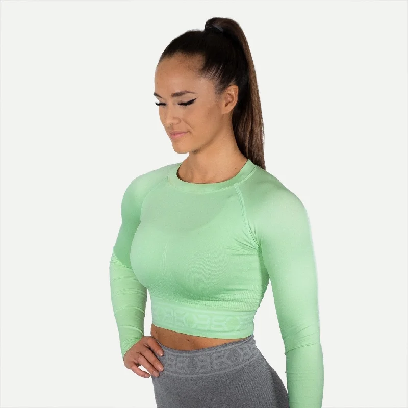 Better Bodies Rib Seamless LS - Mint Green