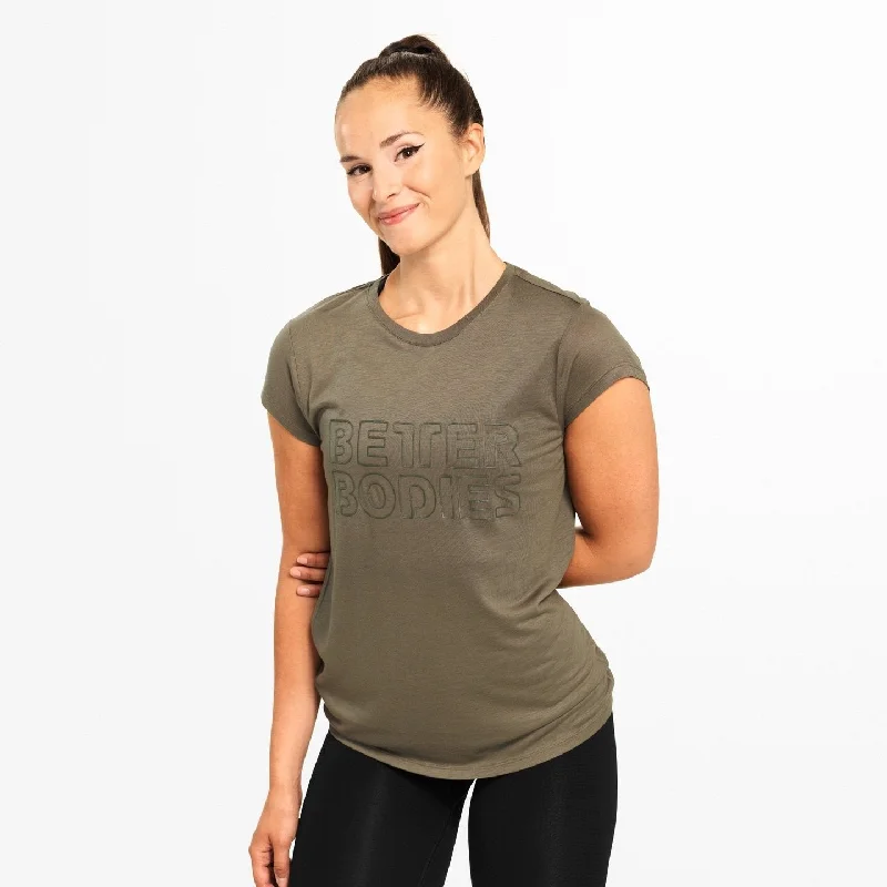 Better Bodies Waverly Tee - Washed Green