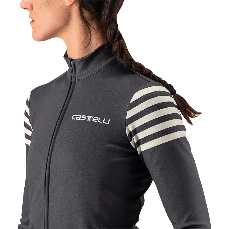 Castelli Autunno Long Sleeve Womens Cycling Jersey - Grey