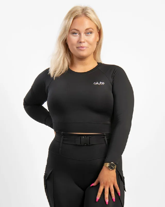 Gavelo Cropped Long sleeve - Black