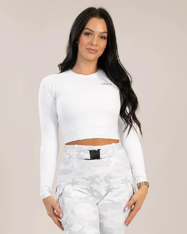 Gavelo Cropped Long Sleeve - Frost