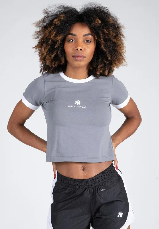 Gorilla Wear New Orleans Cropped T-Shirt - Grey