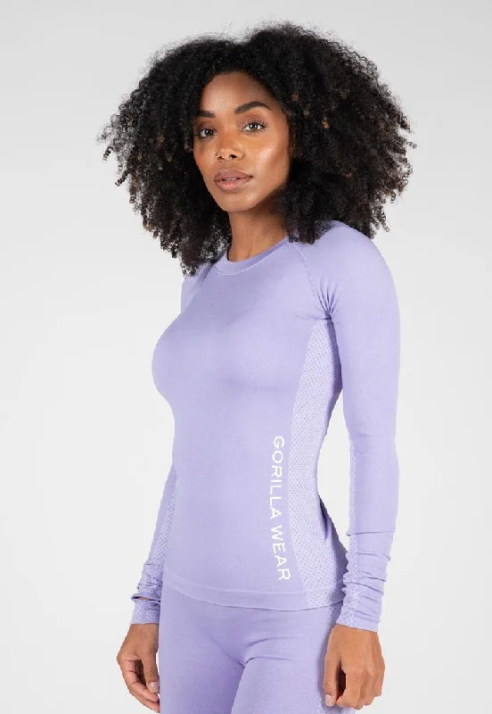 Gorilla Wear Selah Seamless Long Sleeve - Lilac