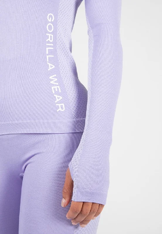 Gorilla Wear Selah Seamless Long Sleeve - Lilac