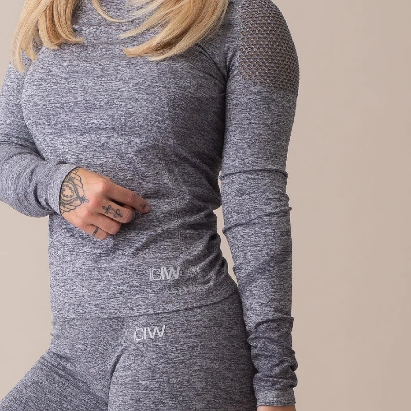 ICIW Seamless Longsleeve - Grey Melange