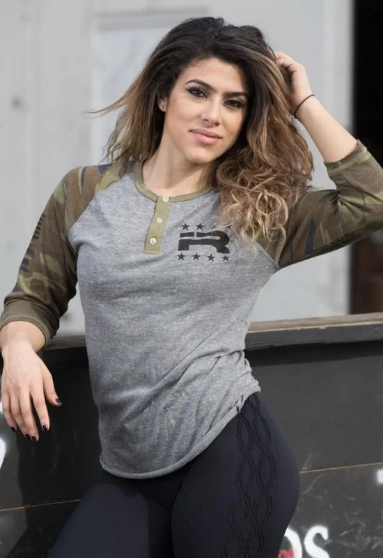 Iron Rebel Womens War Games Raglan - Camo