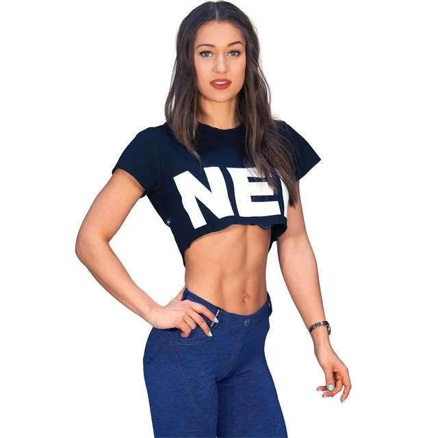 Nebbia Crop Top 461 - Black