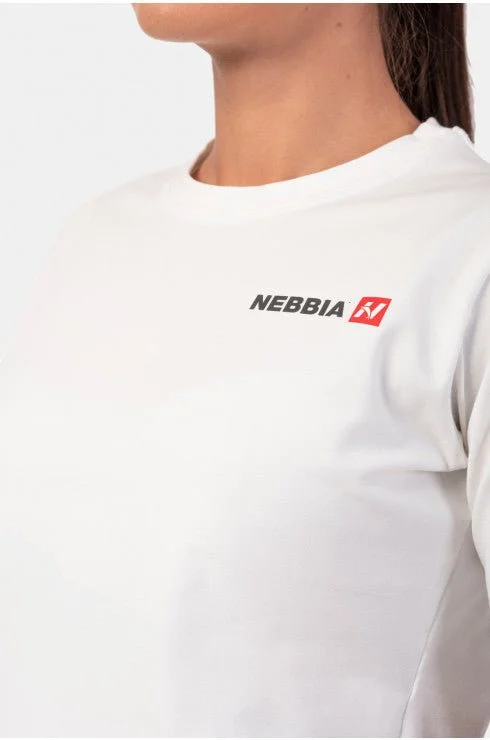 Nebbia Minimalist Logo NEBBIA Crop Top 600 - Cream