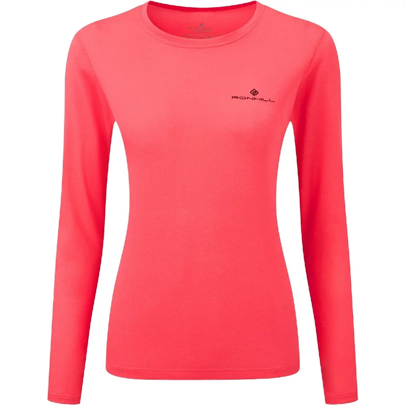 Ronhill Core Long Sleeve Womens Running Top - Pink