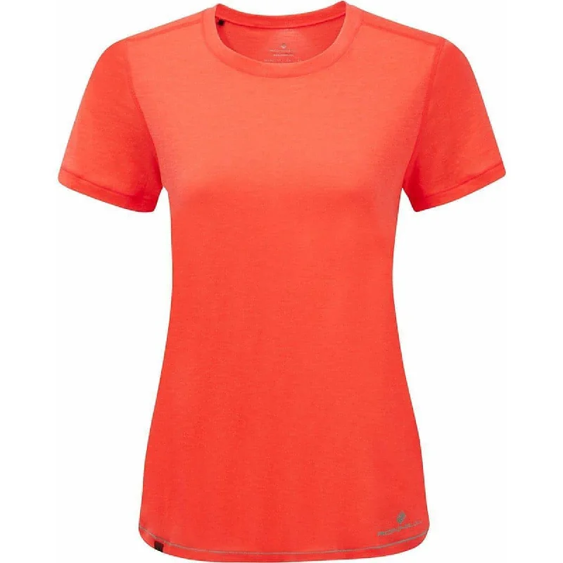 Ronhill Life Tencel Short Sleeve Womens Running Top - Orange