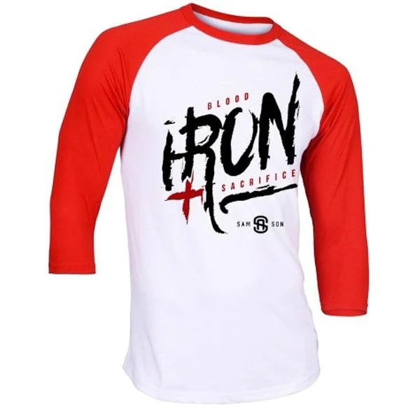 Samson Athletics Blood Iron & Sacrifice Baseball Tee