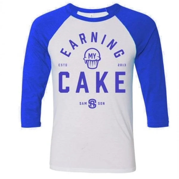 Samson Athletics Earning My Cake Baseball Tee