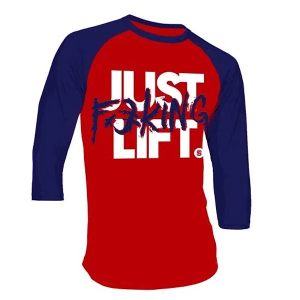 Samson Athletics Just Fing Lift Baseball Tee