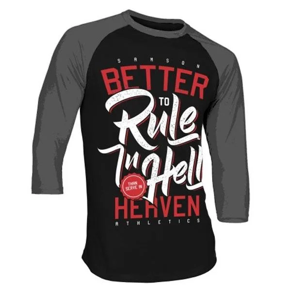 Samson Athletics Rule In Hell - Baseball Tee