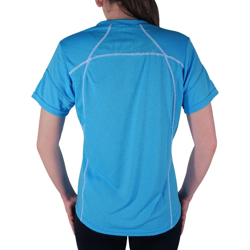 Traks Hills Short Sleeve Womens Running Top - Blue