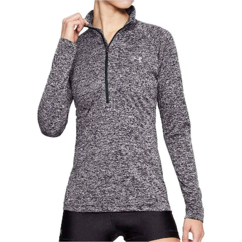 Under Armour Tech Twist Half Zip Long Sleeve Womens Training Top - Grey