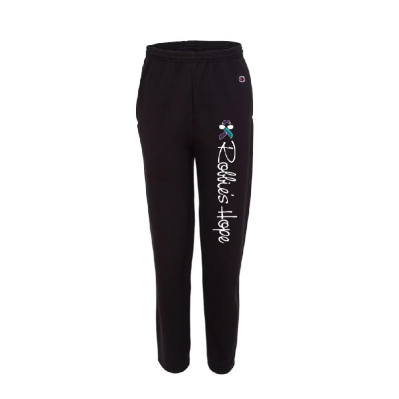 Women's Champion Open Bottom Sweatpants with Pockets