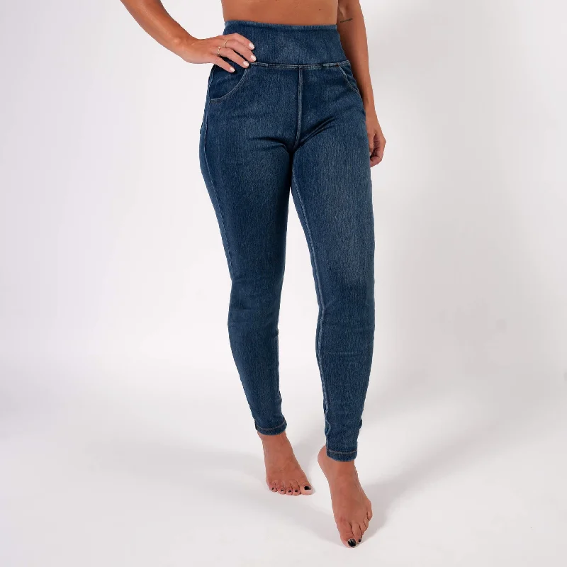 Dark Blue High Waisted Super Stretch Jeans