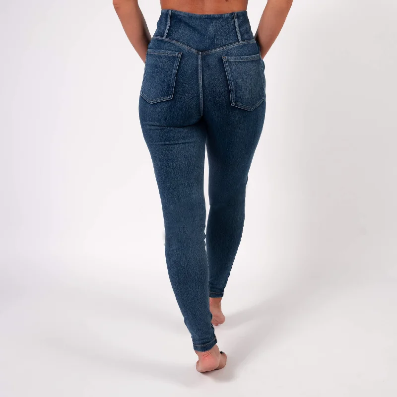 Dark Blue High Waisted Super Stretch Jeans