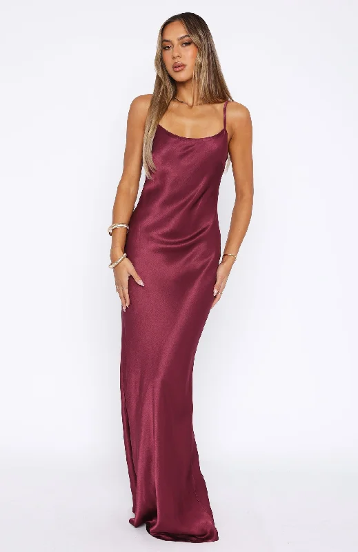 Good To Me Maxi Dress Merlot