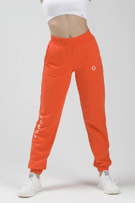 Jogger Slim Ikonic SS 24 Arancio Mandarino