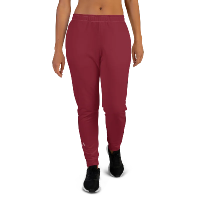 Sunia Yoga Burgundy Women's Joggers