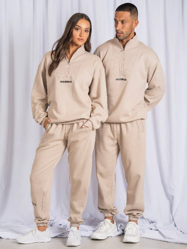 Unisex Track Pants - Sand