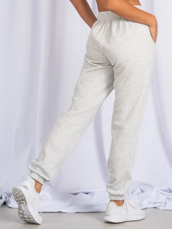 Unisex Track Pants - Snow Marl