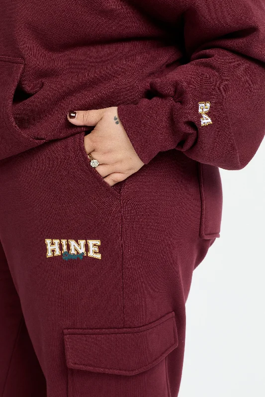 VARSITY 2.0 TRACKPANT BURGUNDY