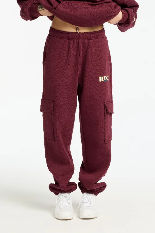 VARSITY 2.0 TRACKPANT BURGUNDY