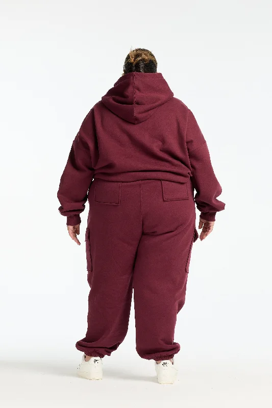 VARSITY 2.0 TRACKPANT BURGUNDY