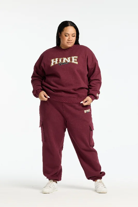 VARSITY 2.0 TRACKPANT BURGUNDY