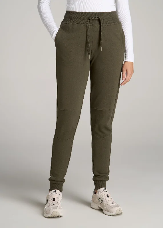 Wearever French Terry Tall Women's Joggers in Fern Green