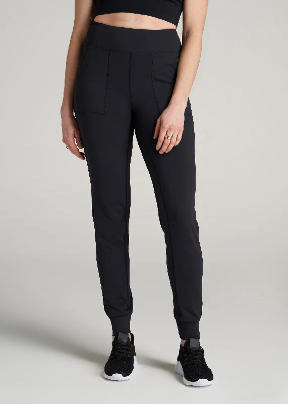 Balance Pocket Joggers for Tall Women in Black