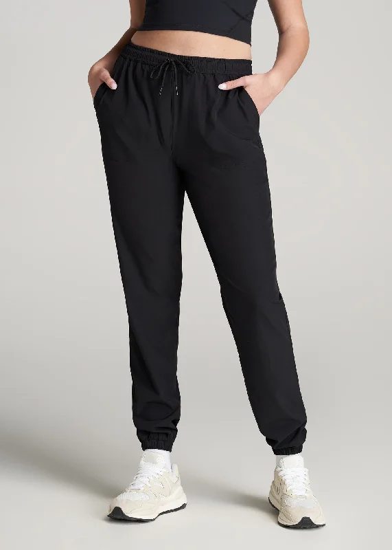 Hybrid Joggers for Tall Women in Black