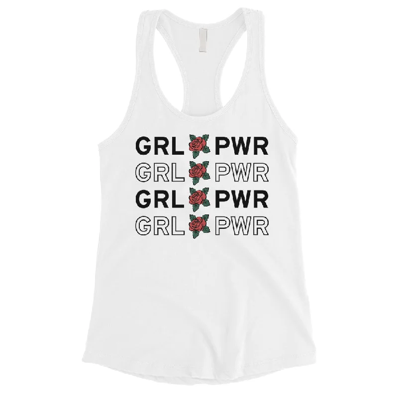 365 Printing Girl Power Womens Radiant Strong Tank Top Gift For Friend