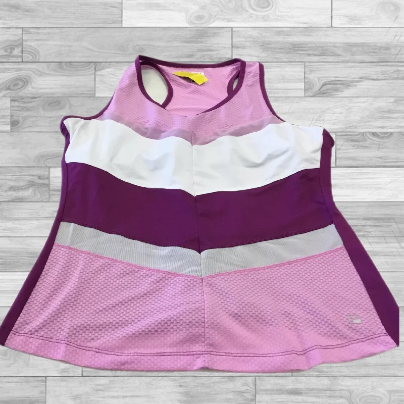 Athletic Tank Top By Fila In Purple, Size: L