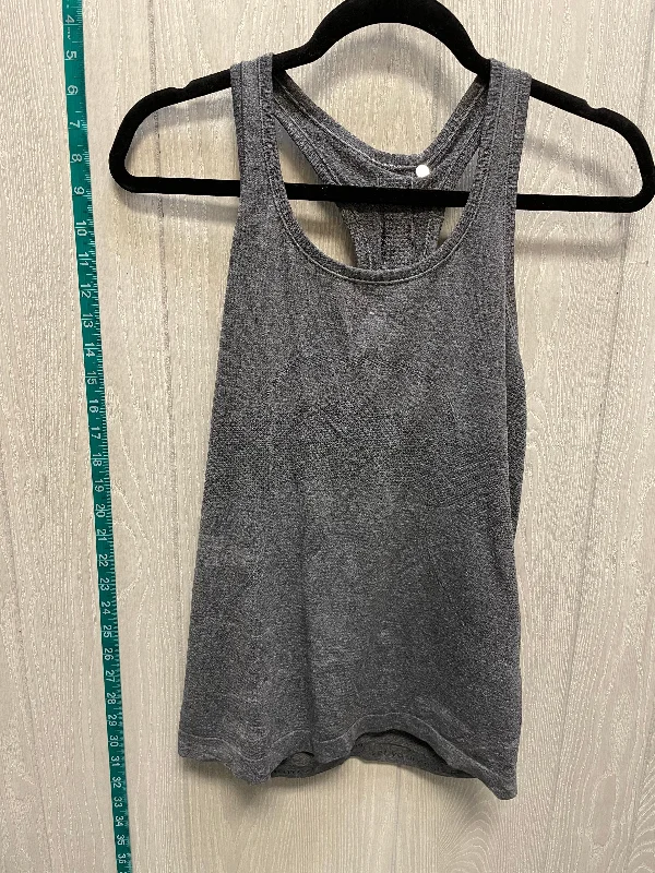 Athletic Tank Top By Lululemon In Grey, Size: M