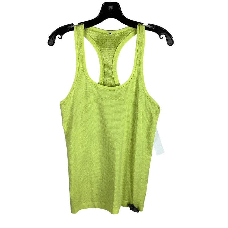 Athletic Tank Top By Lululemon In Yellow, Size: 8