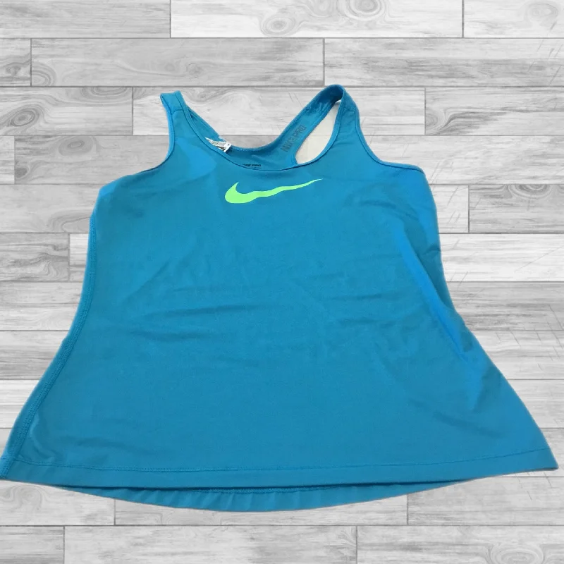 Athletic Tank Top By Nike Apparel In Blue, Size: M