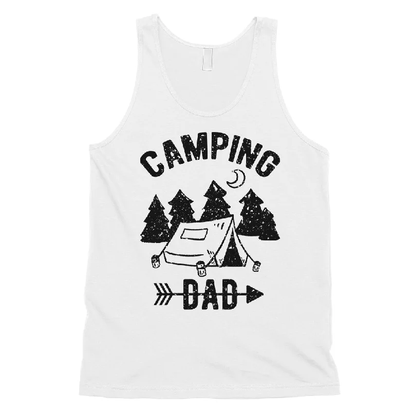 Camping Dad Mens Motivational Sweet Fun Sleeveless Top Dad Gift