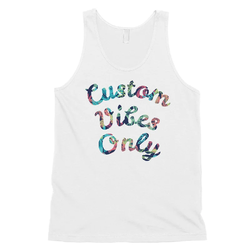 Colorful Overlay Text Awesome Sweet Mens Personalized Tank Tops