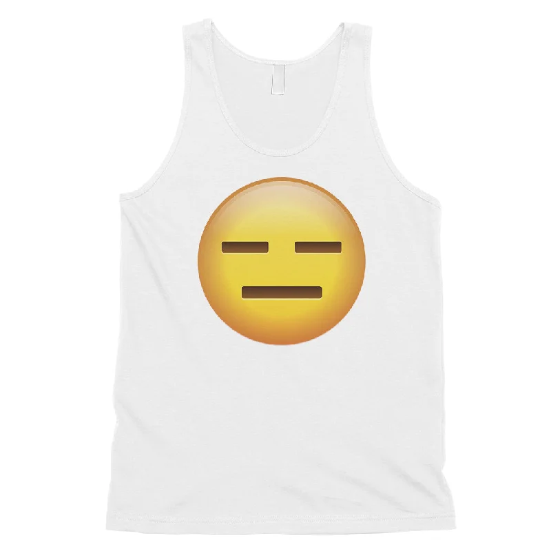 Emoji-Emotionless Mens Whatever Empty Funny Tank Top Friend Gift